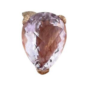 Dallas Prince Rose Gold Plated Sterling 17 CTW Pink Amethyst Ring SIZE 5